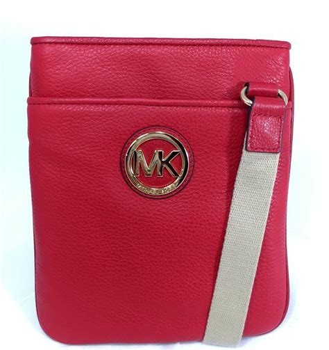 michael kors crossbody red and brown|red Michael Kors sienna crossbody.